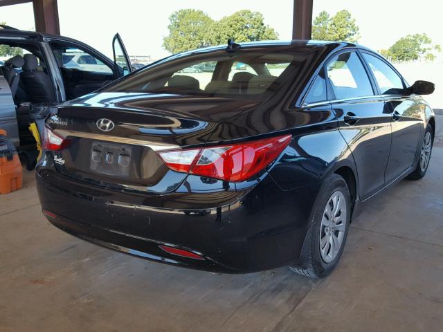 5NPEB4AC8BH108677 - 2011 HYUNDAI SONATA GLS BLACK photo 4