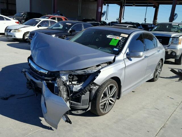 1HGCR3F98GA028466 - 2016 HONDA ACCORD TOU SILVER photo 2