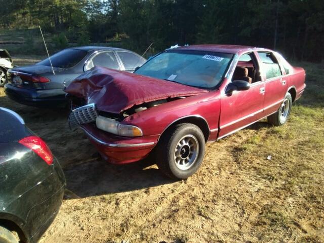 1G1BL52W3SR124110 - 1995 CHEVROLET CAPRICE CL RED photo 2