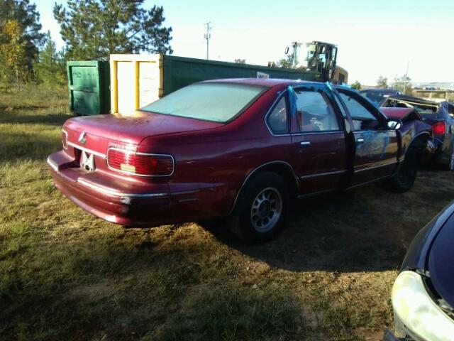 1G1BL52W3SR124110 - 1995 CHEVROLET CAPRICE CL RED photo 4