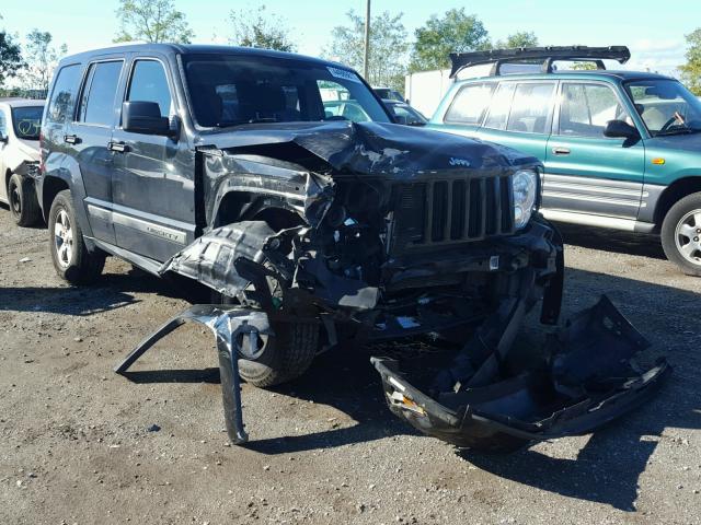 1C4PJMAK2CW127191 - 2012 JEEP LIBERTY SP BLACK photo 1