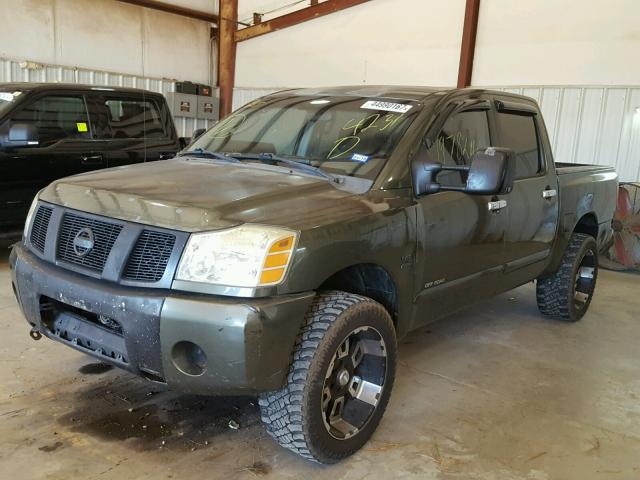 1N6AA07A94N504231 - 2004 NISSAN TITAN XE GREEN photo 2