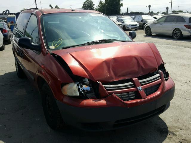 1D4GP25R76B728704 - 2006 DODGE CARAVAN SE RED photo 1