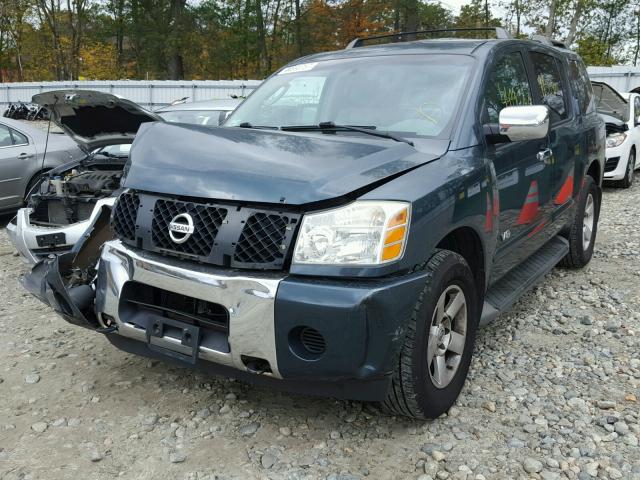 5N1AA08BX6N709274 - 2006 NISSAN ARMADA SE BLUE photo 2