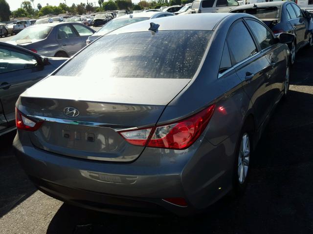 5NPEB4AC2EH848374 - 2014 HYUNDAI SONATA GLS GRAY photo 4