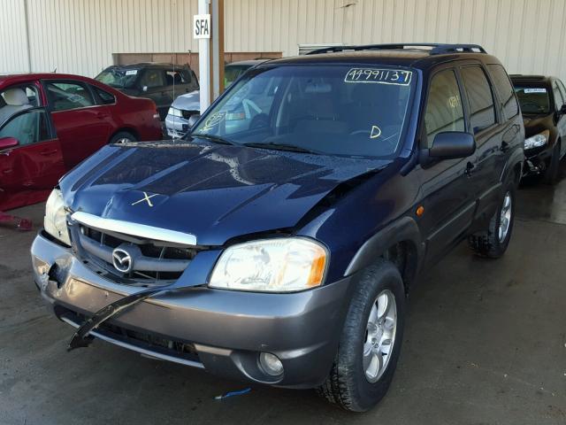 4F2CZ94103KM52422 - 2003 MAZDA TRIBUTE BLUE photo 2