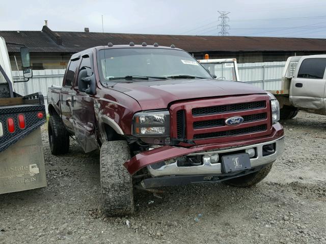 1FTWW31P16EA04222 - 2006 FORD F350 SRW S RED photo 1