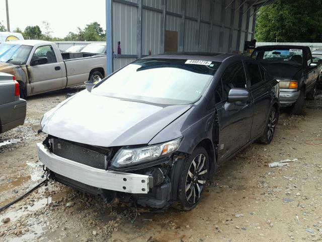 19XFB2F93FE007112 - 2015 HONDA CIVIC EXL 灰色 照片 2