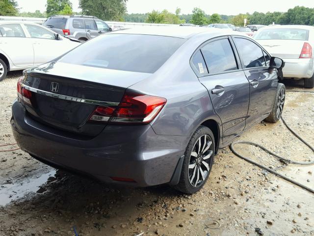 19XFB2F93FE007112 - 2015 HONDA CIVIC EXL 灰色 照片 4