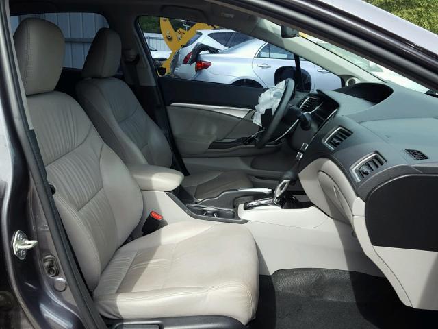 19XFB2F93FE007112 - 2015 HONDA CIVIC EXL 灰色 照片 5