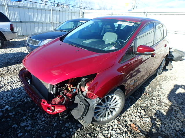 1FADP5AU7EL504665 - 2014 FORD C-MAX SE RED photo 2