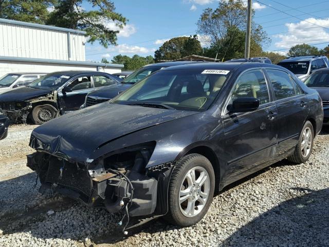 1HGCM56387A124507 - 2007 HONDA ACCORD BLACK photo 2