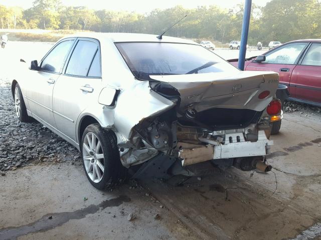 JTHBD182510003775 - 2001 LEXUS IS SILVER photo 3