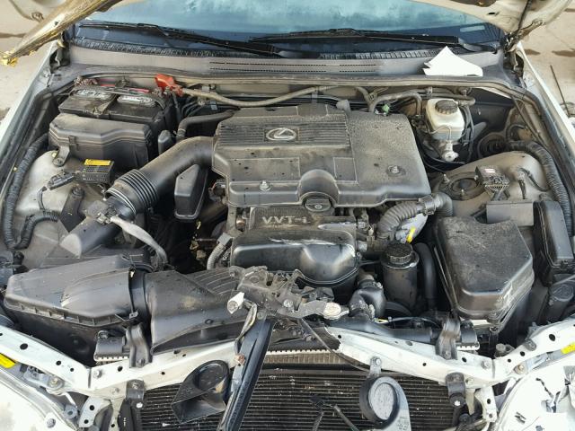 JTHBD182510003775 - 2001 LEXUS IS SILVER photo 7