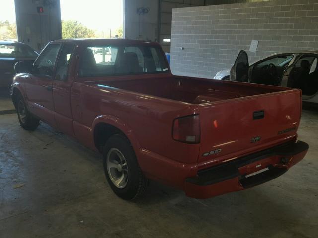 1GCCS19W018178725 - 2001 CHEVROLET S TRUCK S1 RED photo 3