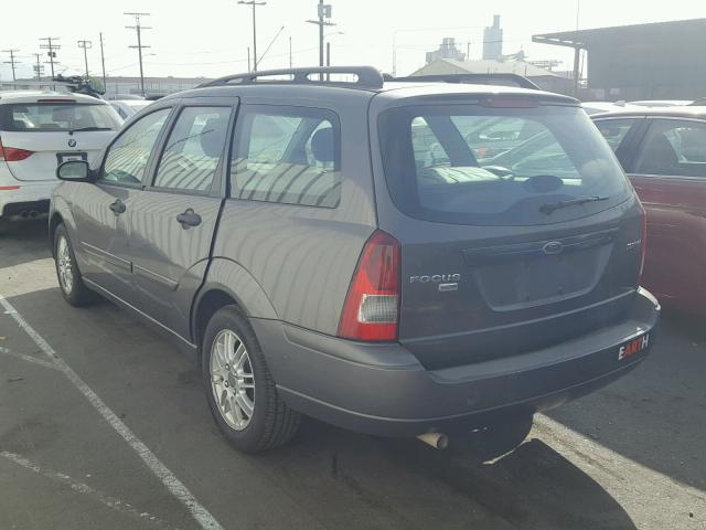 1FAHP36N05W200986 - 2005 FORD FOCUS ZXW GRAY photo 3