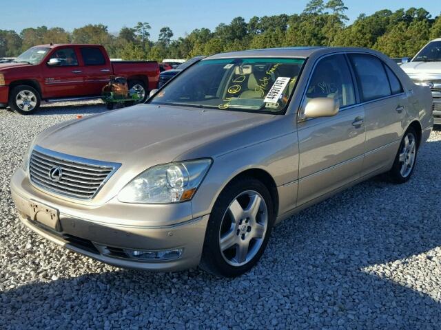 JTHBN36F265031784 - 2006 LEXUS LS GOLD photo 2