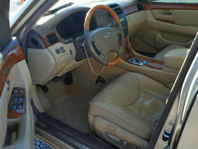 JTHBN36F265031784 - 2006 LEXUS LS GOLD photo 9