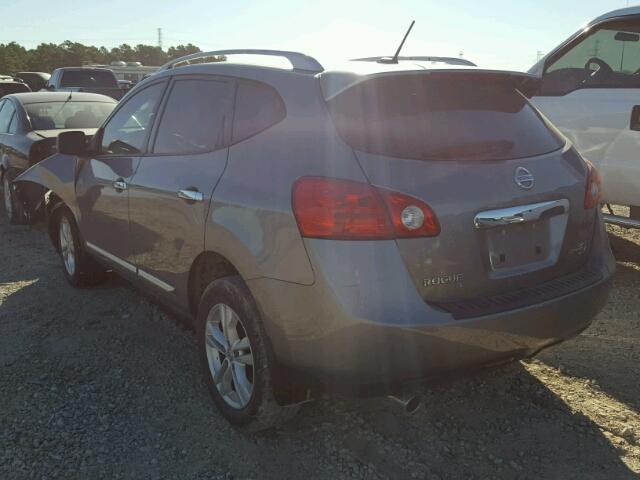 JN8AS5MT1CW255388 - 2012 NISSAN ROGUE S GRAY photo 3