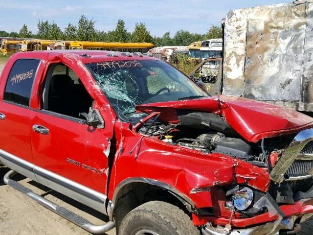 3D7KS28C45G737112 - 2005 DODGE RAM 2500 S წითელი ფოტო 9