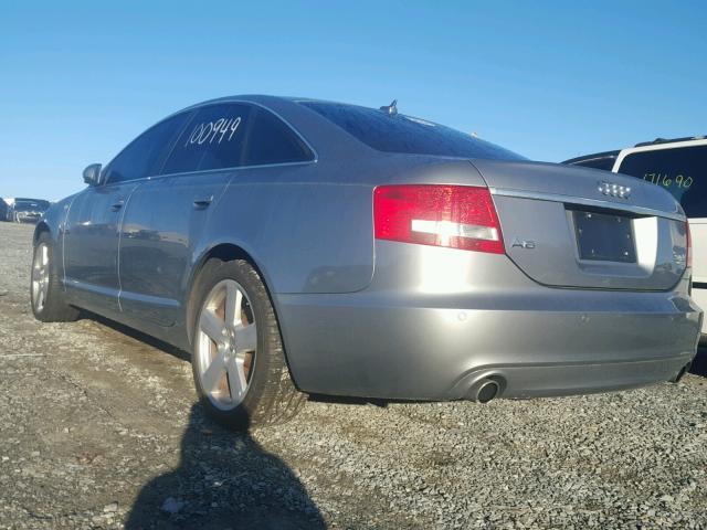 WAUDH74F48N079038 - 2008 AUDI A6 3.2 QUA GRAY photo 3