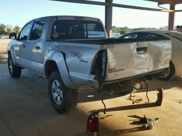 3TMJU62N95M006386 - 2005 TOYOTA TACOMA SILVER photo 3