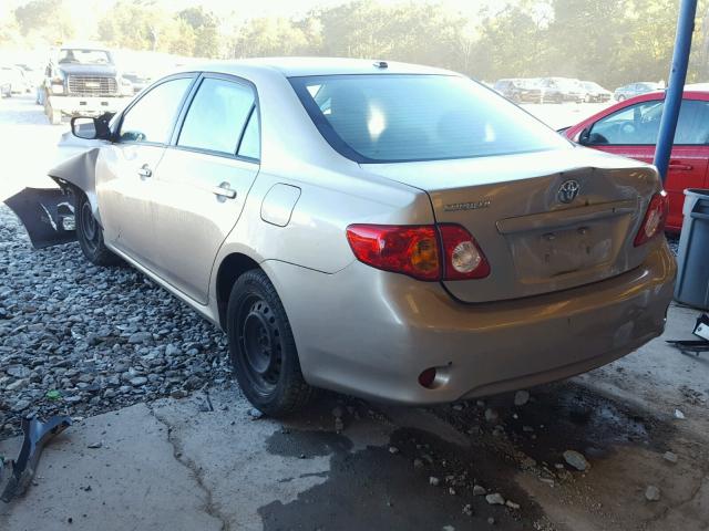 2T1BU40E29C122989 - 2009 TOYOTA COROLLA BA GOLD photo 3