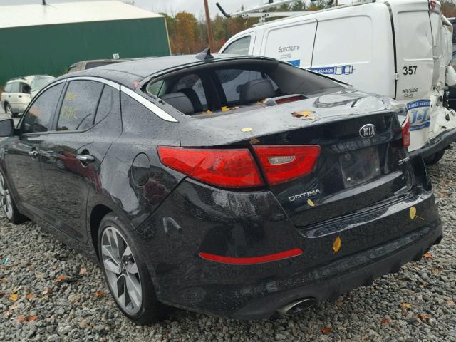 5XXGR4A71EG269170 - 2014 KIA OPTIMA BLACK photo 3