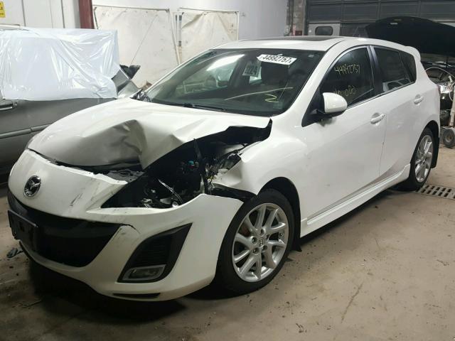 JM1BL1M58B1420033 - 2011 MAZDA 3 WHITE photo 2