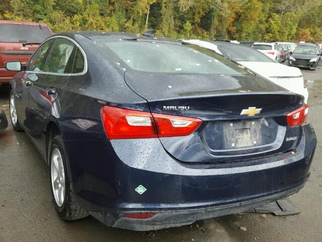 1G1ZC5ST3HF181986 - 2017 CHEVROLET MALIBU LS ლურჯი ფოტო 3