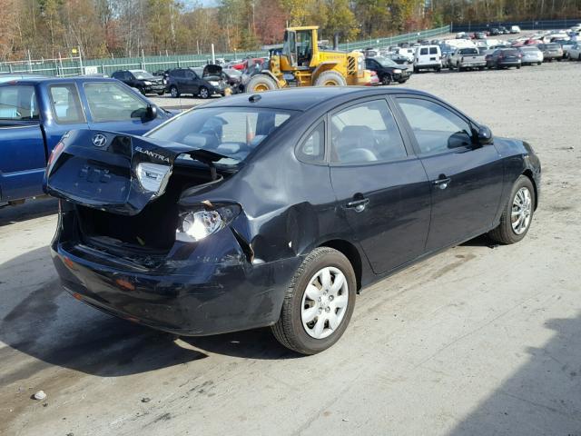 KMHDU46D29U635049 - 2009 HYUNDAI ELANTRA GL BLACK photo 4