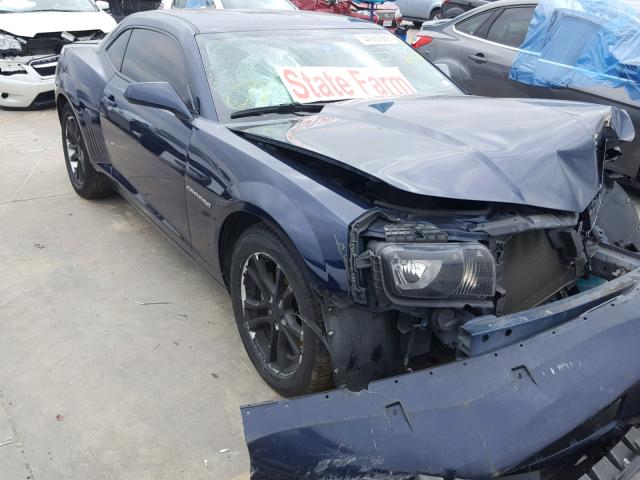 2G1FA1E36C9168129 - 2012 CHEVROLET CAMARO LS BLUE photo 1