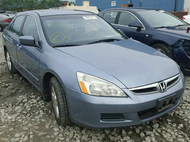 1HGCM56837A166112 - 2007 HONDA ACCORD EX BLUE photo 1