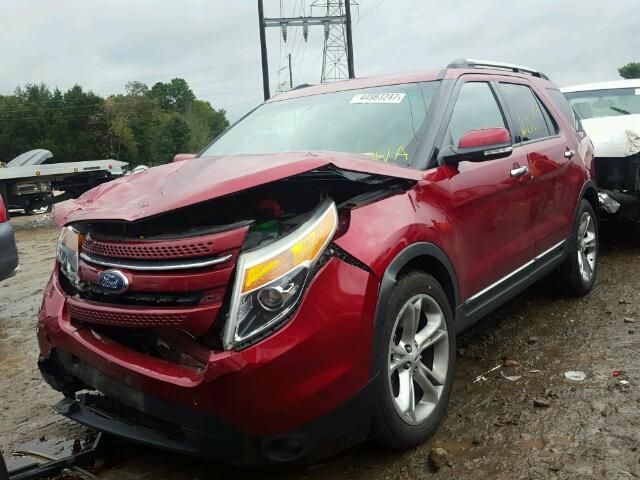 1FM5K7F8XDGC89581 - 2013 FORD EXPLORER L RED photo 2