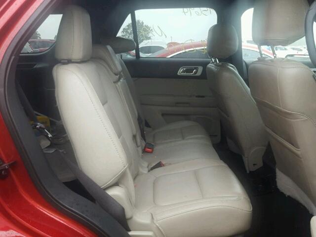 1FM5K7F8XDGC89581 - 2013 FORD EXPLORER L RED photo 6