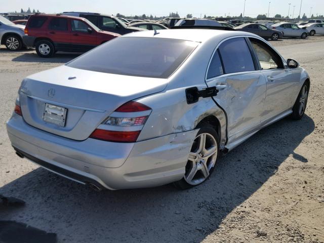 WDDNG71X07A029479 - 2007 MERCEDES-BENZ S 550 SILVER photo 4