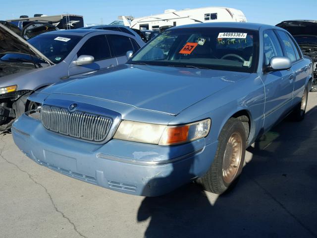 2MEFM75W72X623915 - 2002 MERCURY GRAND MARQ BLUE photo 2