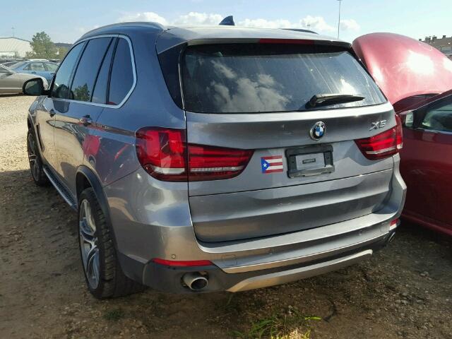 5UXKR0C57F0K58495 - 2015 BMW X5 XDRIVE3 GRAY photo 3