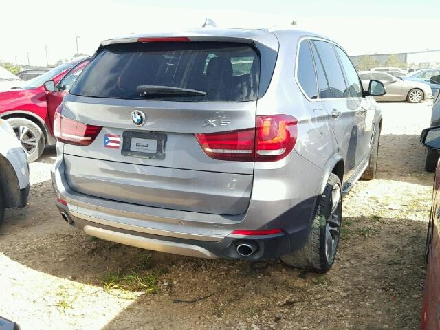 5UXKR0C57F0K58495 - 2015 BMW X5 XDRIVE3 GRAY photo 4