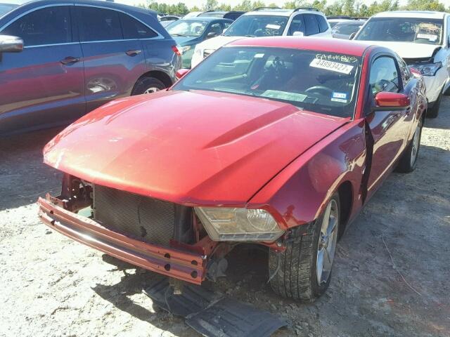 1ZVBP8CH9A5157533 - 2010 FORD MUSTANG GT RED photo 2