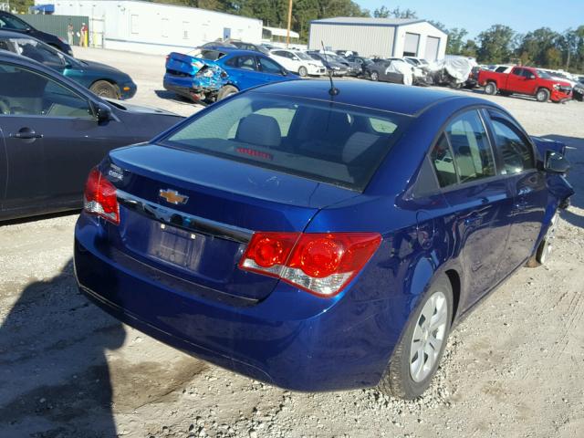 1G1PA5SG1D7235225 - 2013 CHEVROLET CRUZE LS BLUE photo 4