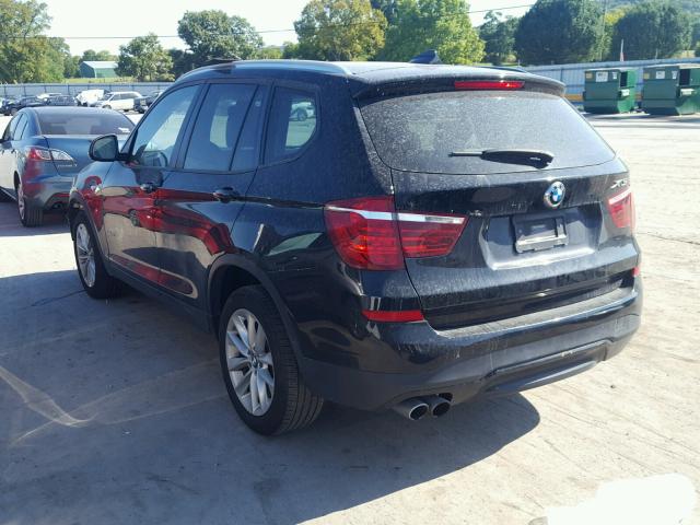 5UXWZ7C34H0V90003 - 2017 BMW X3 SDRIVE2 BLACK photo 3