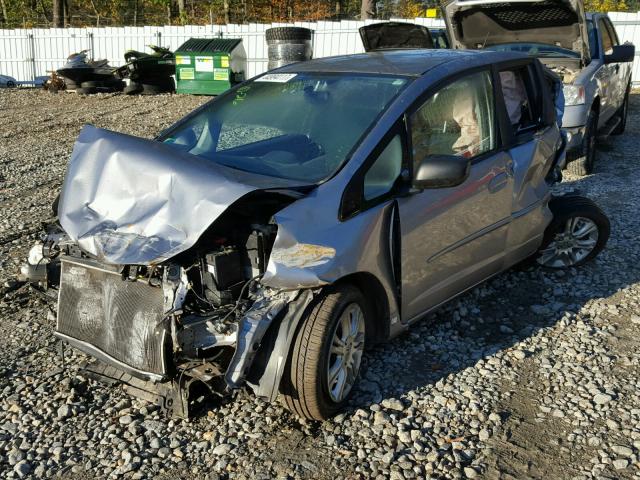 JHMGE88419S001762 - 2009 HONDA FIT SPORT GRAY photo 2