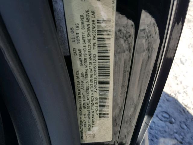 3VWRG31CX9M511283 - 2009 VOLKSWAGEN NEW BEETLE Qara foto 10