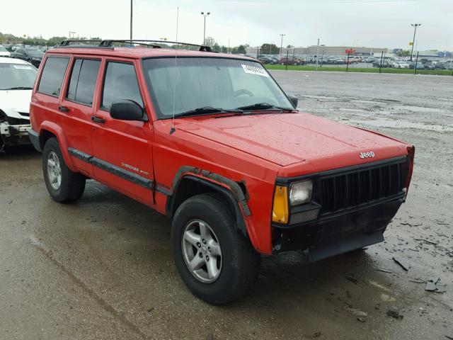 1J4FF48S8YL270443 - 2000 JEEP CHEROKEE S RED photo 1