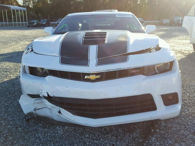 2G1FK1EJ8E9170799 - 2014 CHEVROLET CAMARO 2SS WHITE photo 9