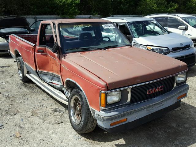 1GTCS14Z8N8500728 - 1992 GMC SONOMA RED photo 1