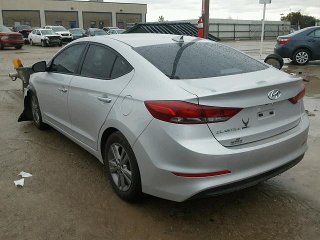 5NPD84LF4HH075333 - 2017 HYUNDAI ELANTRA SE SILVER photo 3