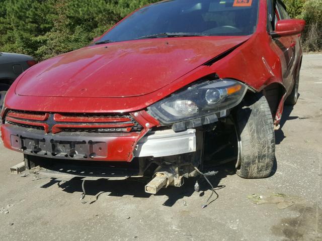 1C3CDFBA2DD224027 - 2013 DODGE DART SXT RED photo 9