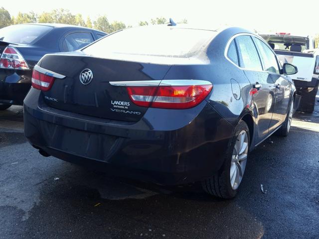 1G4PP5SK1E4102344 - 2014 BUICK VERANO GRAY photo 4